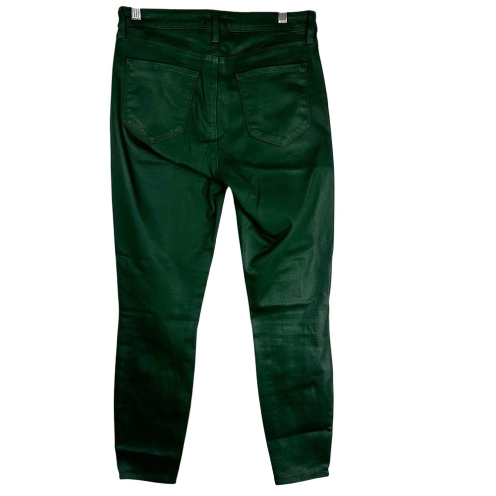 L'AGENCE Women's 30 Margot Skinny High Rise Ankle Moss Green Coated Jean